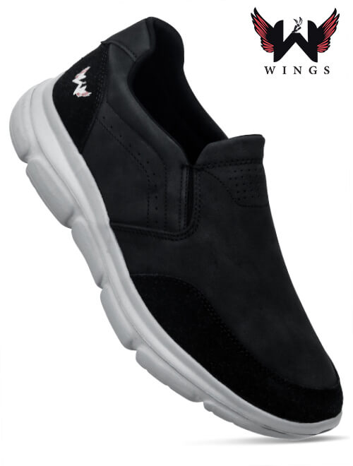 Wings [WG4] Black Gents Shoes -P2