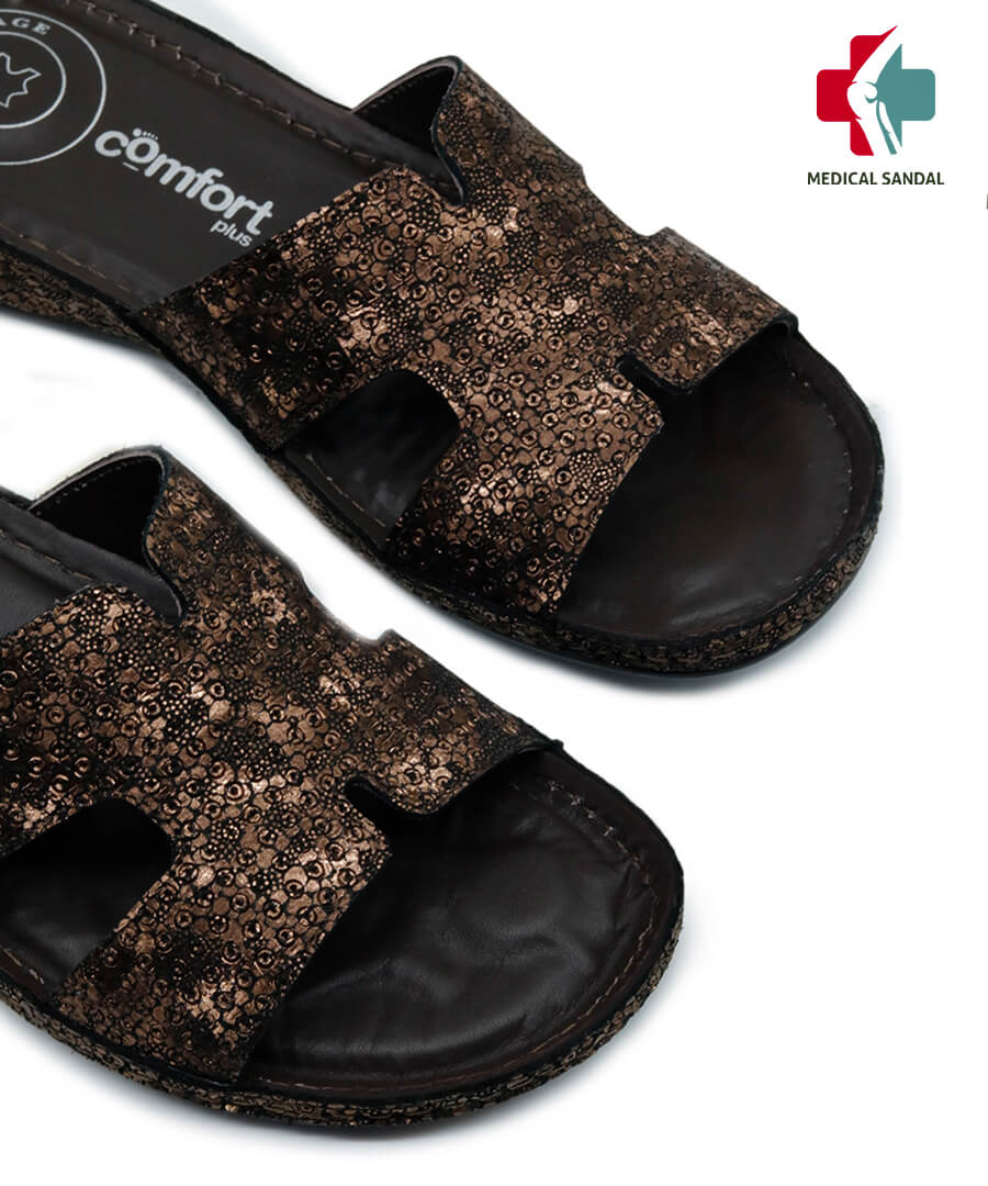 Comfort Plus[CP10]795 Brown Womens Sandal	
