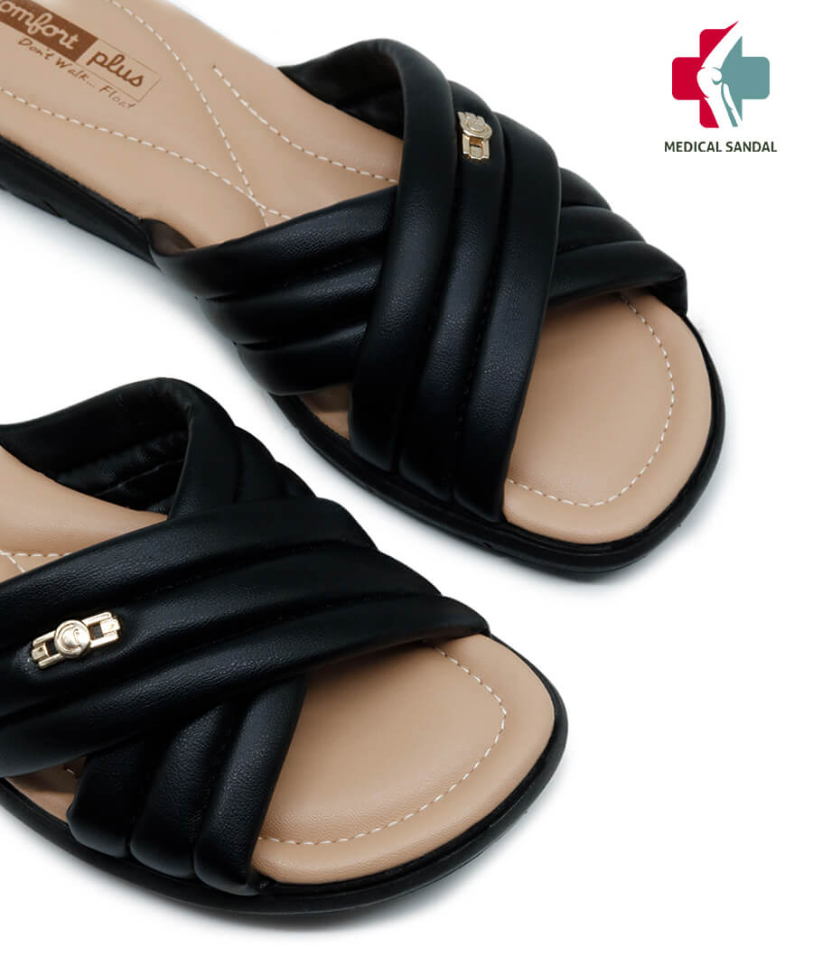 Comfort Plus[CP2]0303 Black Womens Sandal	