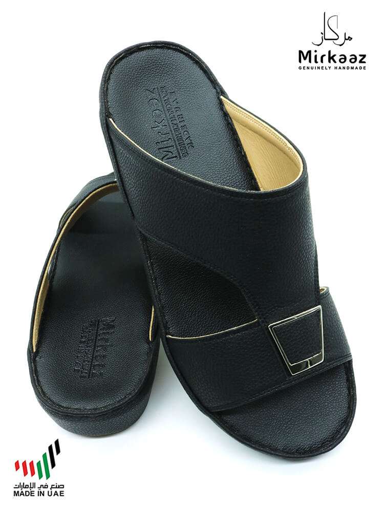 Mirkaaz [M10] 2531 Full Black Gents Sandal