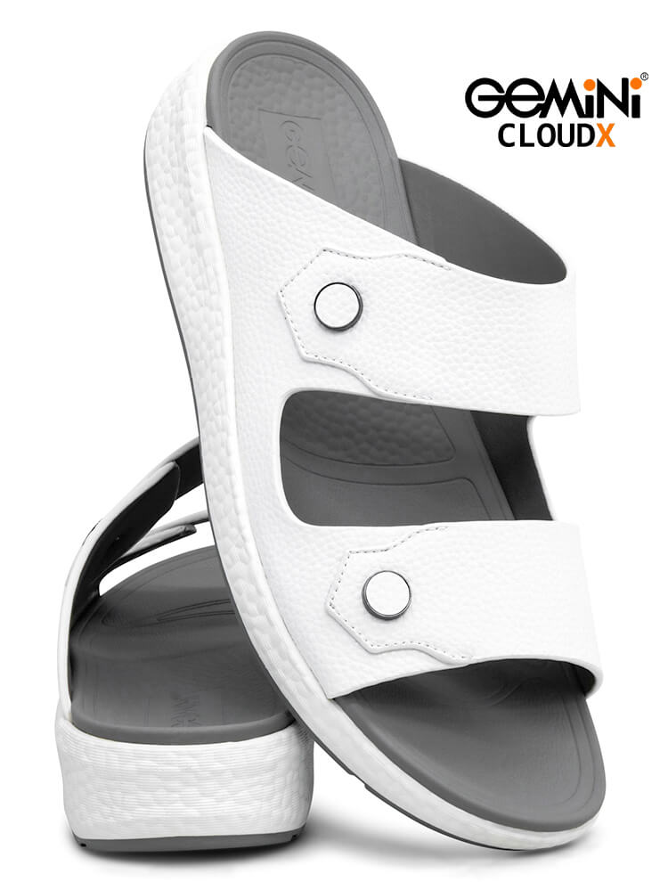 Gemini Cloud [G21]M022 White Gents Arabic Sandal