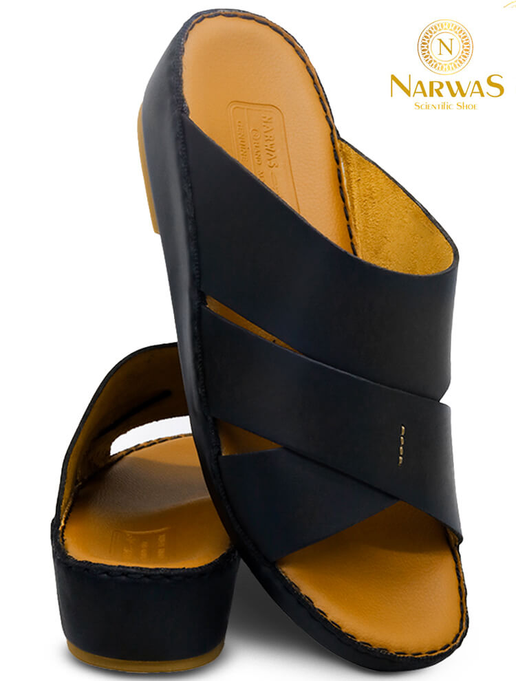 Narwas 453 [LP] [NG119] Black Tan Gents Arabic Sandal