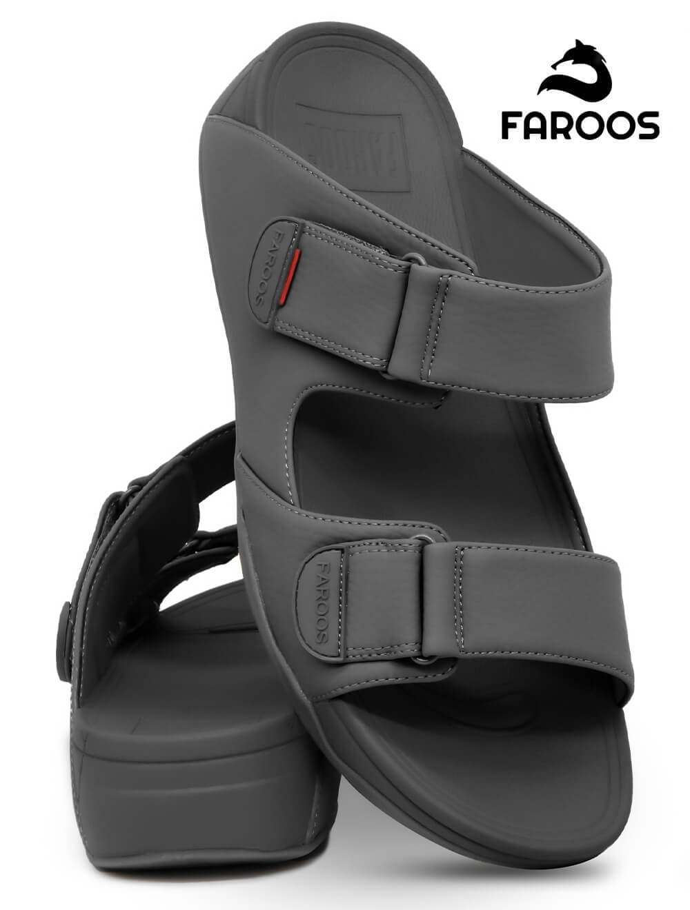 Faroos[F304]M120-Dark-Gray-Gents-Arabic-Sandal-40