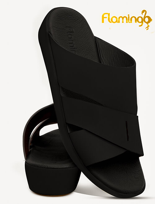 Flamingo[FG97]817 [LP] Full Black Gents Arabic Sandal