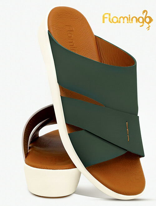 Flamingo[FG101]817 [LP] Olive Gents Arabic Sandal