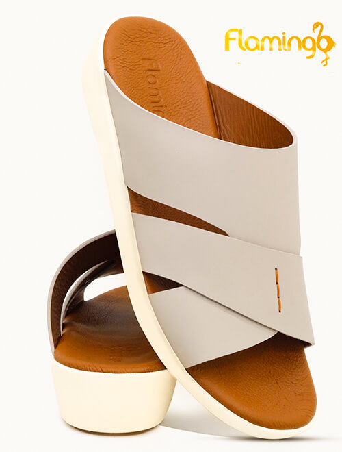 Flamingo[FG103]817 [LP] Gray Gents Arabic Sandal
