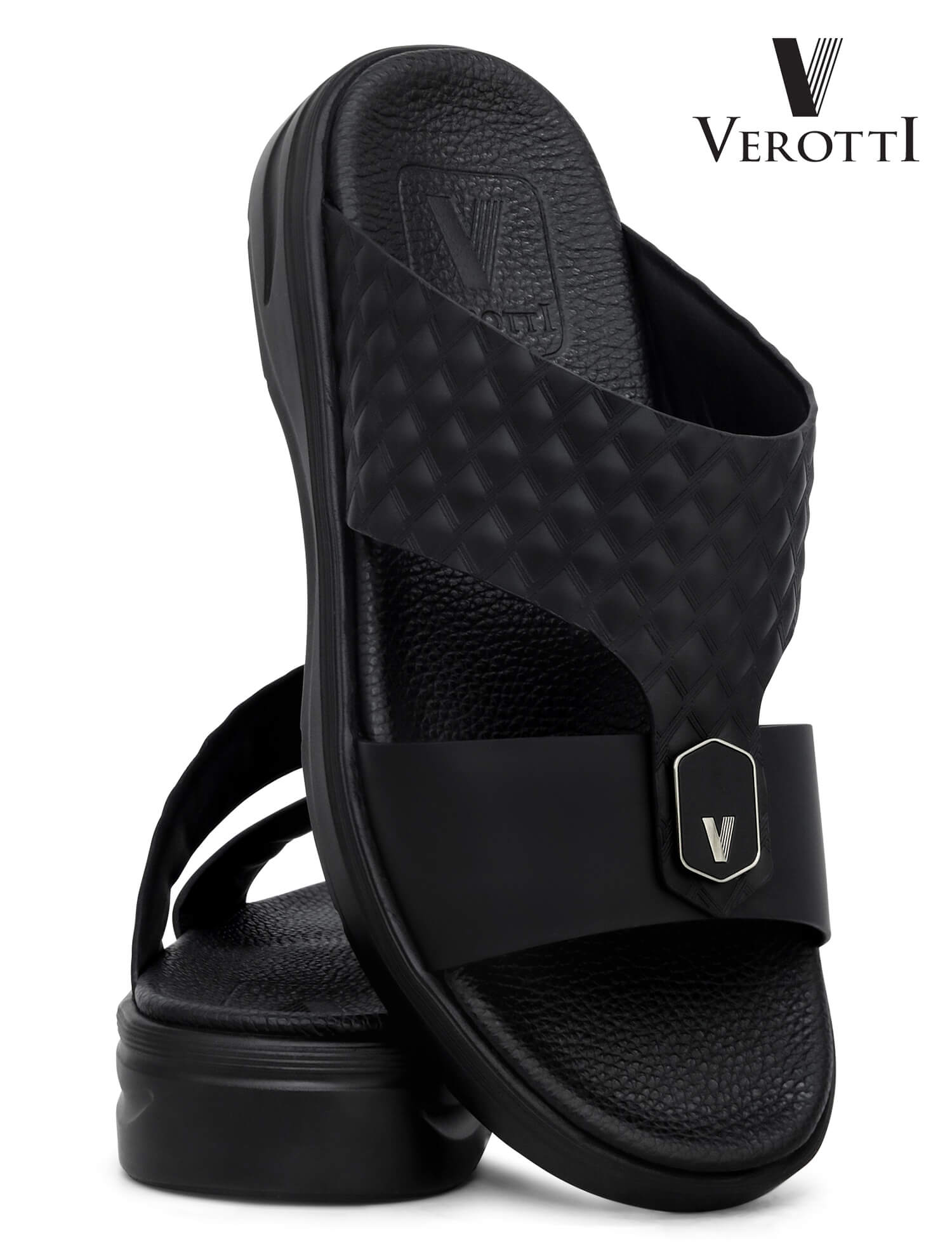 Verotti[X437]VTGE-01 Black Gents Arabic Sandal