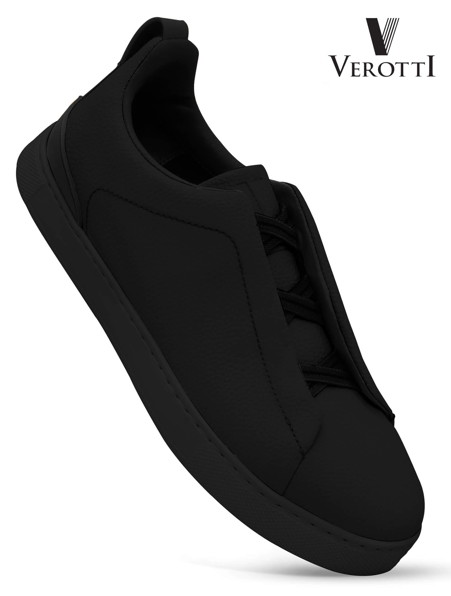 Verotti [X459]955 Full Black Gents Shoes