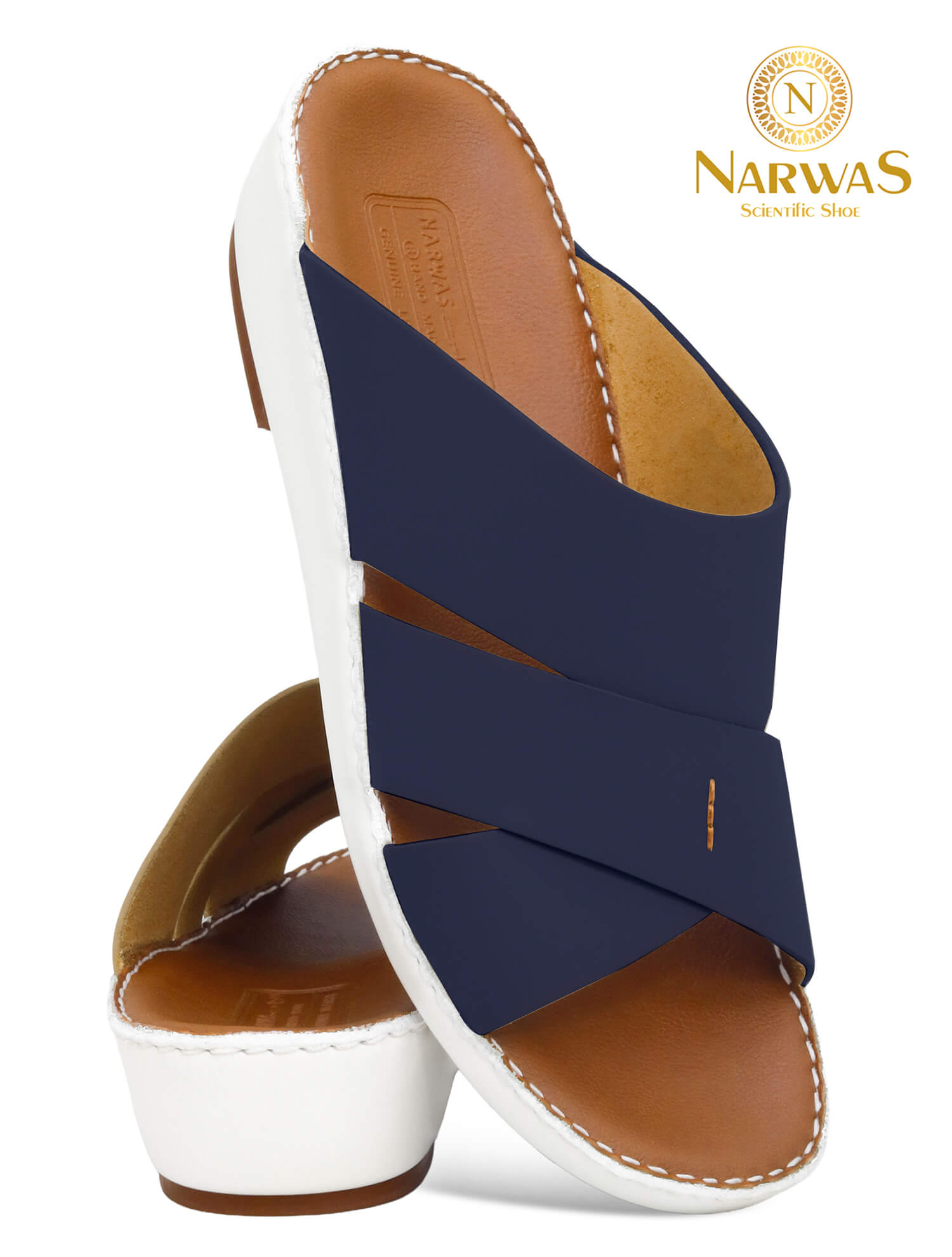 Narwas 453 [LP]  [NG138]  Navy Arabic Gents Sandal
