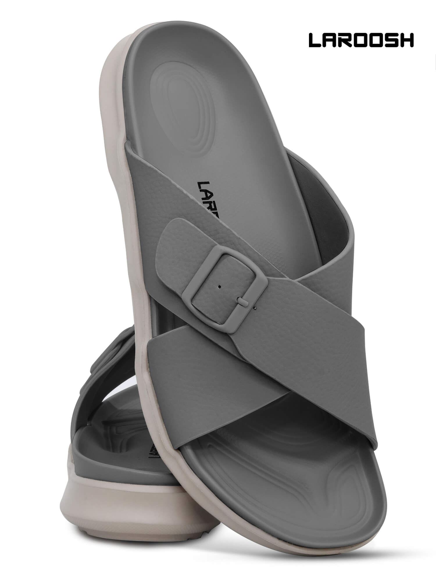 Laroosh[LA81]1062-Gray-Gents-Arabic-Sandal-40