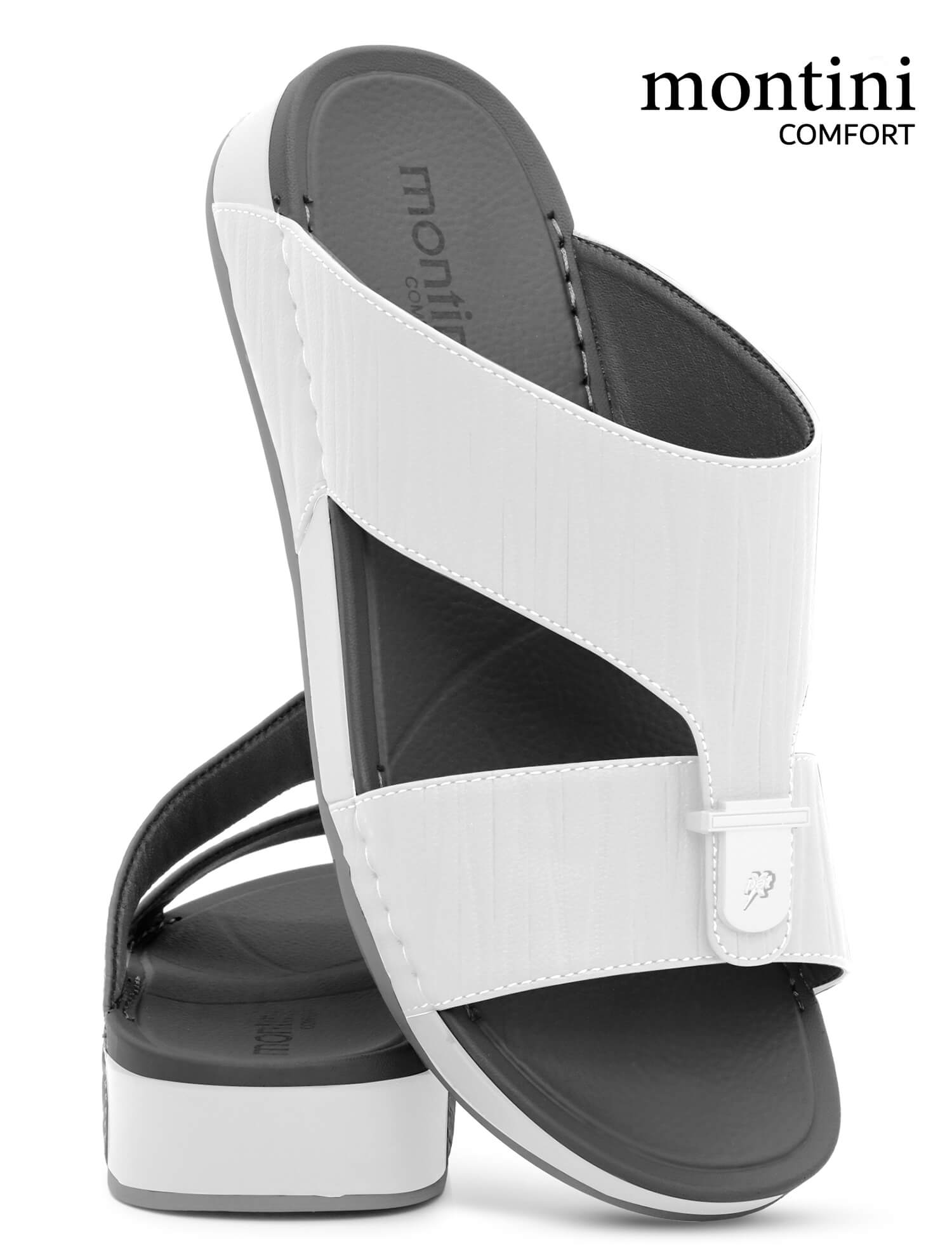 Montini M001(C101) White Gents Arabic Sandal