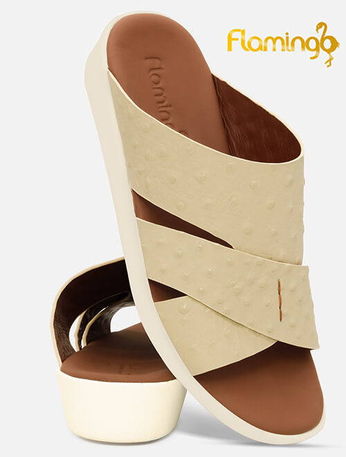 Flamingo Premium[FG142]817 [LP] OST  Beige Gents Arabic Sandal