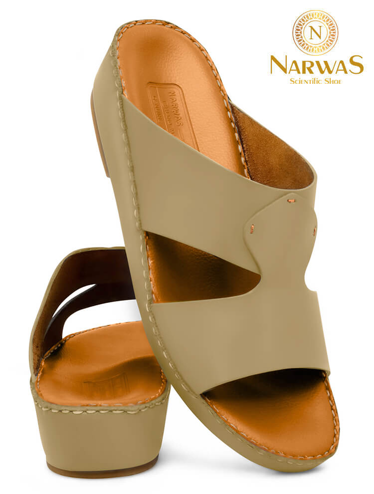 Narwas-414-[NG151]Khaki-Gents-Sandal-40