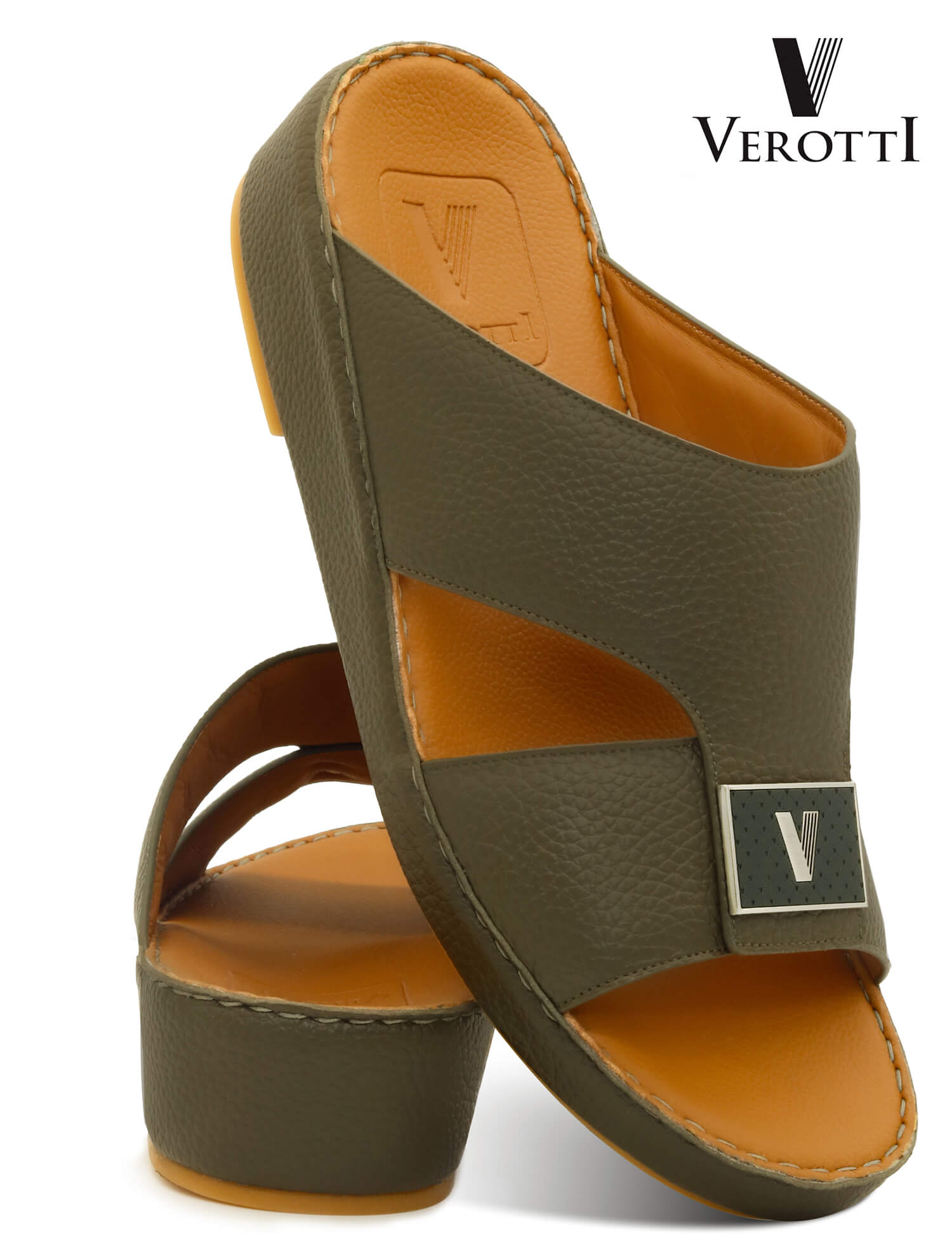 Verotti[X508]VTS-89 Olive Tan Gents Arabic Sandal