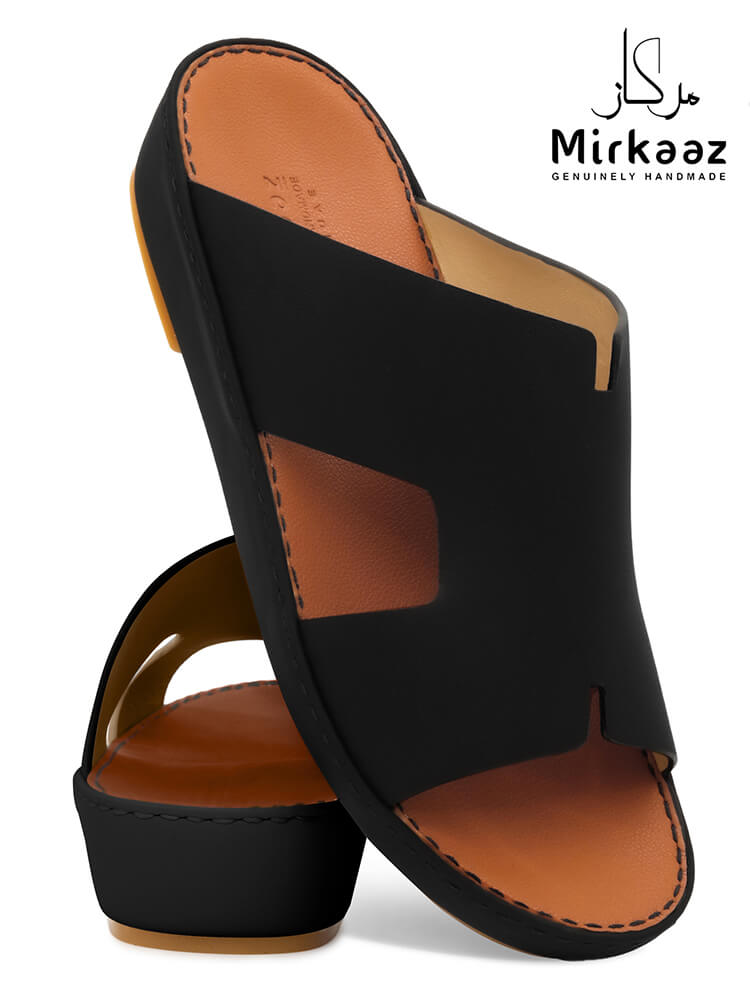 Mirkaaz[M315] 3153 Black Gents Arabic Sandal