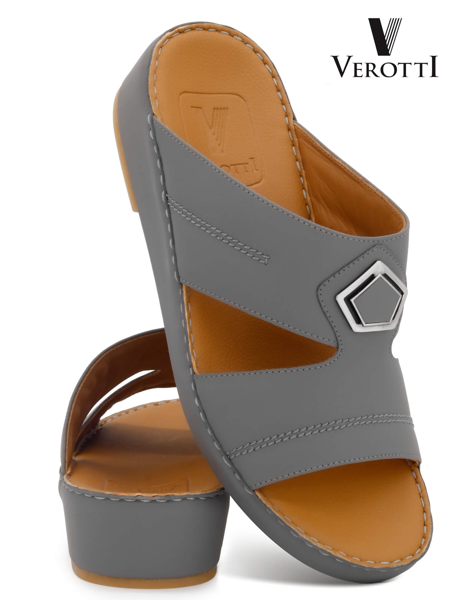 Verotti[X515]V-132-Gray-Gents-Arabic-Sandal-40
