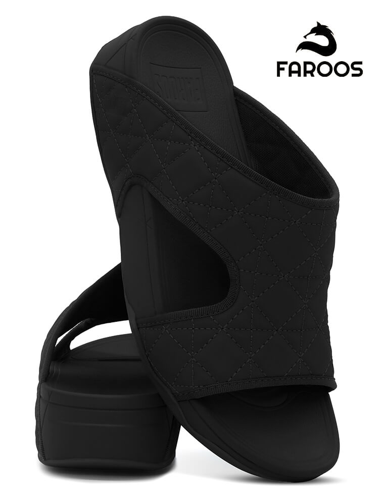 Faroos[F560]M164 Black Gents Arabic Sandal