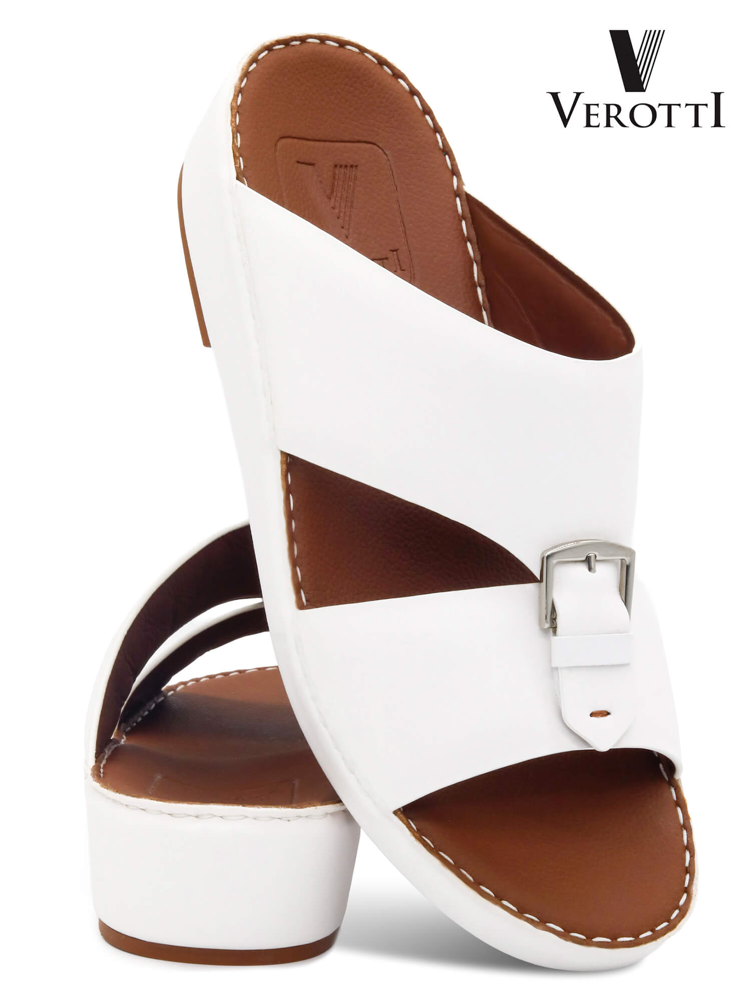 Verotti[X516]VTS-110 White Gents Arabic Sandal