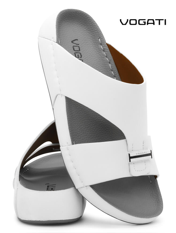 Vogati [V56]M009 White Gray Gents Sandal