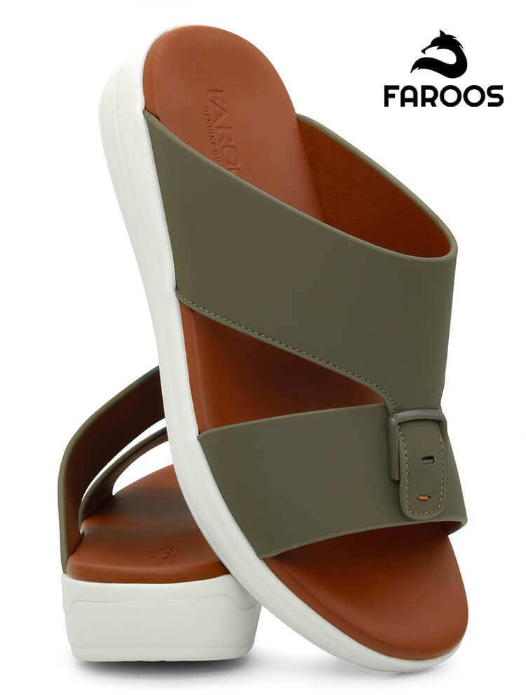 Faroos[F618]M139-Truffle-Gents-Arabic-Sandal-40