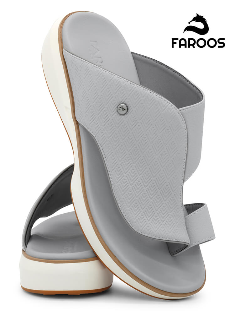 Faroos[F650]M014-L.Gray-Gents-Arabic-Sandal-40