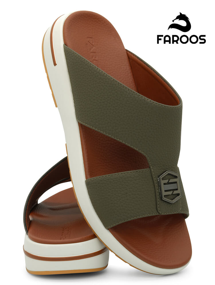 Faroos[F654]M234-Truffle-Gents-Arabic-Sandal-40