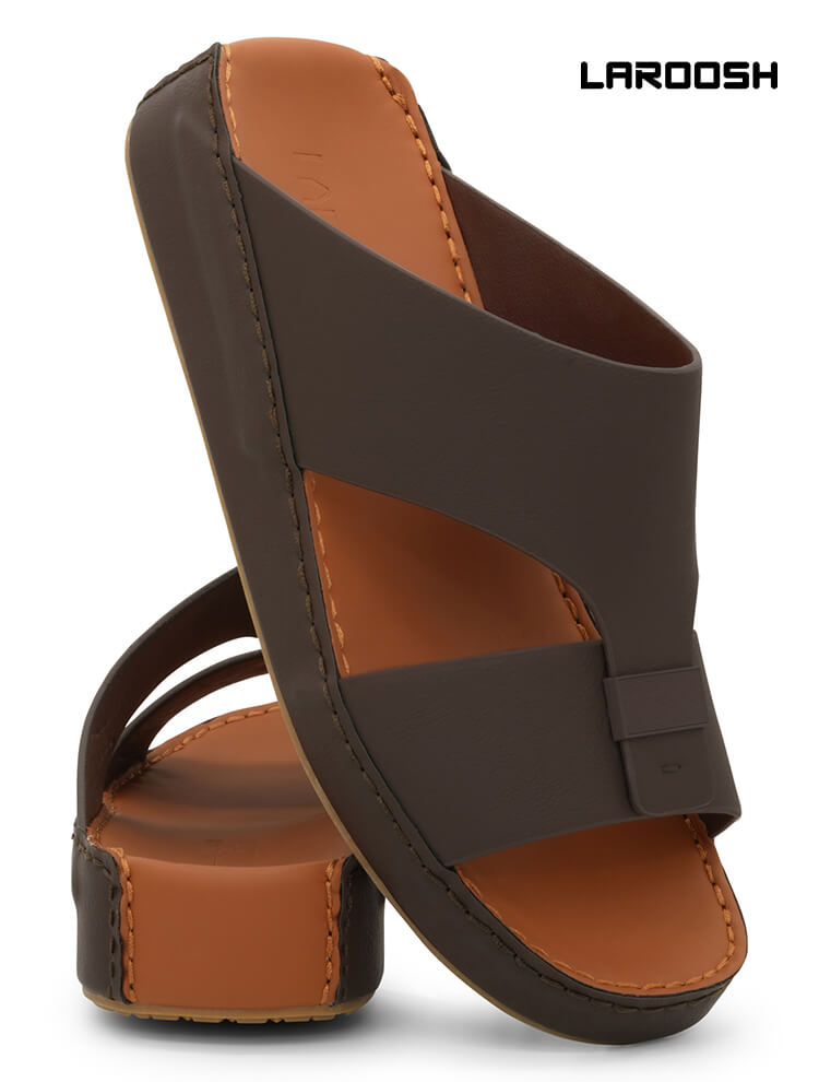 Laroosh[LA86]M224 Brown Gents Arabic Sandal