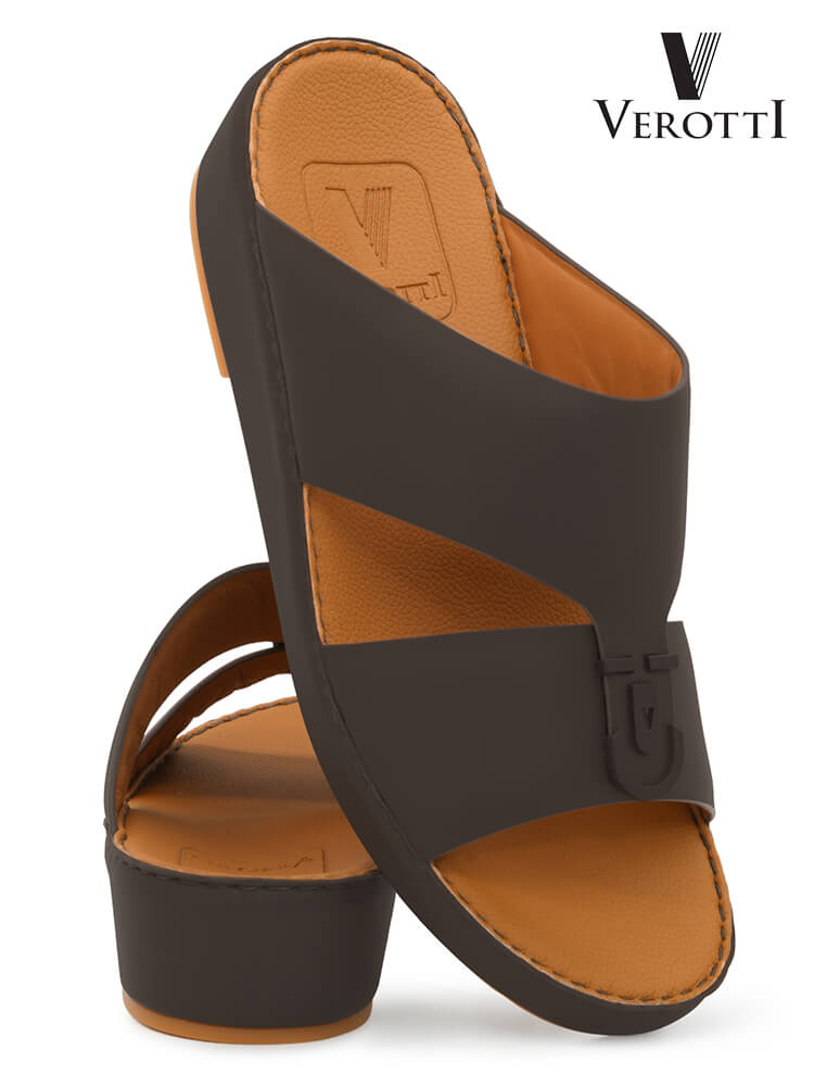 Verotti[X597]VTS-118 Brown Gents Arabic Sandal