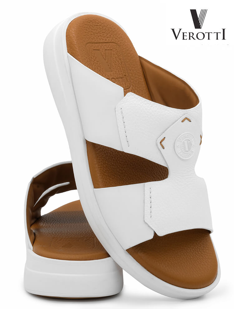 Verotti[X598]VTTW-8 White Gents Arabic Sandal