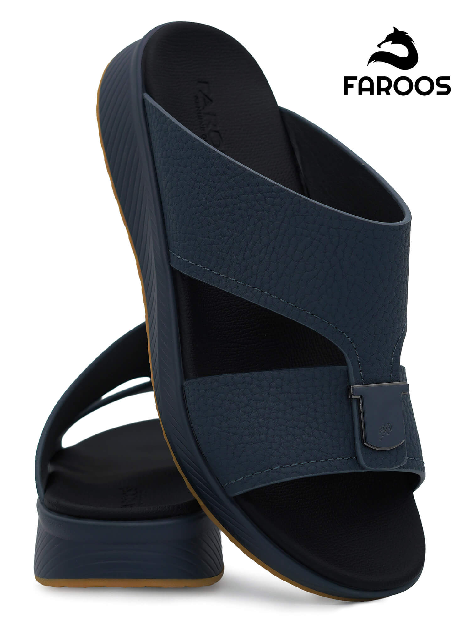 Faroos[F685]M010 Navy Gents Arabic Sandal