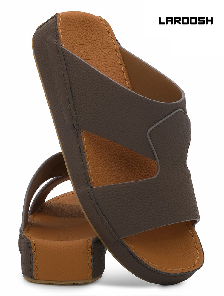 Laroosh[LA87]M243 Brown Gents Arabic Sandal