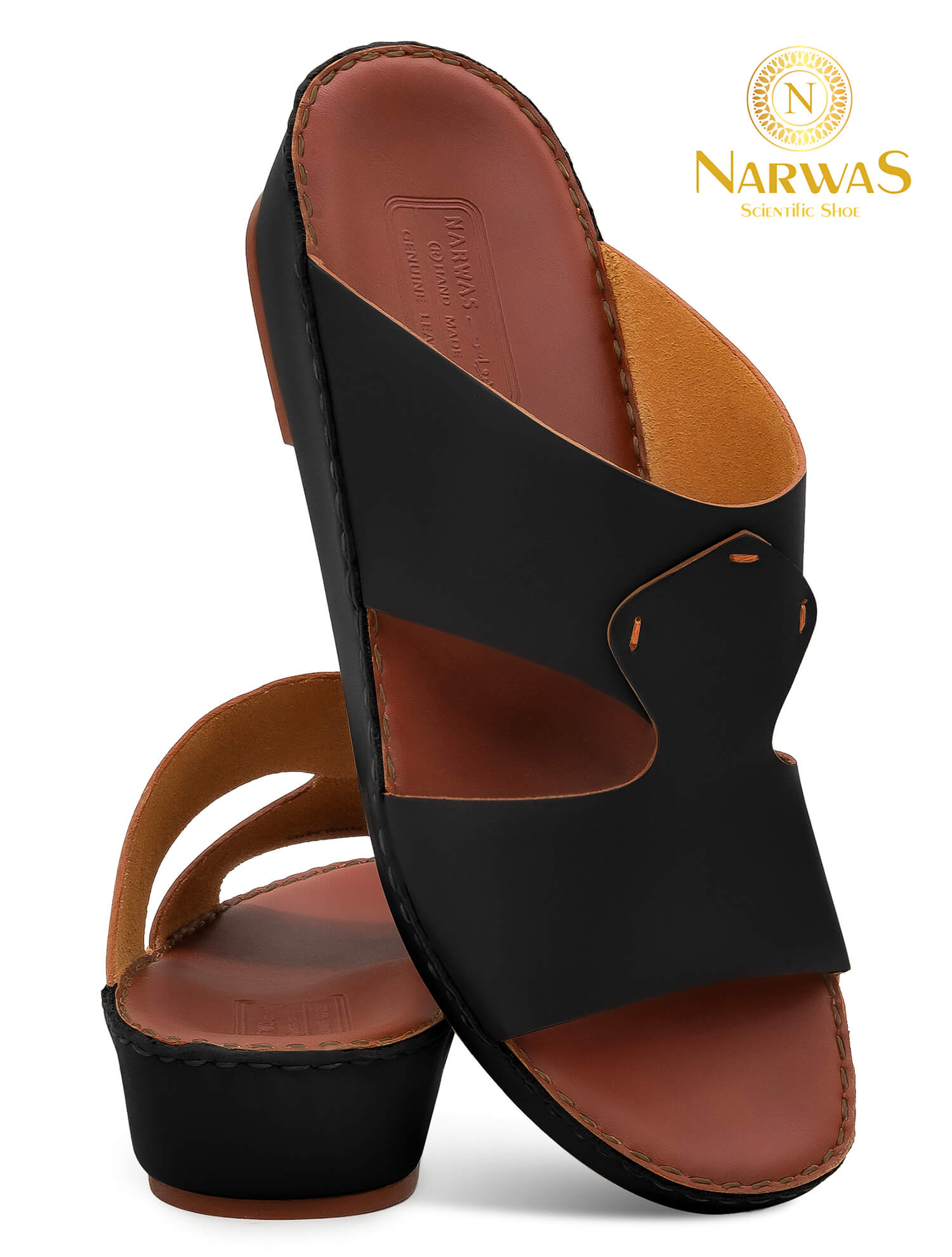 Narwas 414 [NG153]Black Gents Sandal