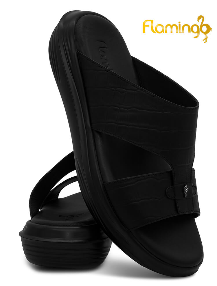 Flamingo Premium[FG174]238078 Black Gents Arabic Sandal