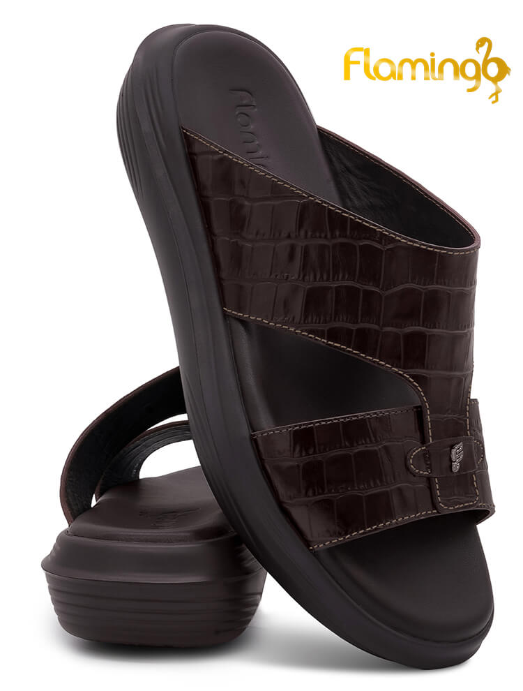 Flamingo Premium[FG173]238078 Brown Gents Arabic Sandal