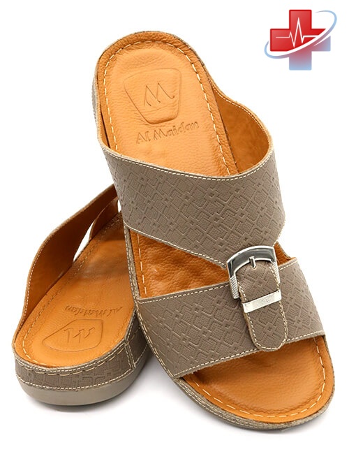 Al-Maidan-[B17]-118-910-MEDICAL-Stone-Tan-Gents-Sandal-6