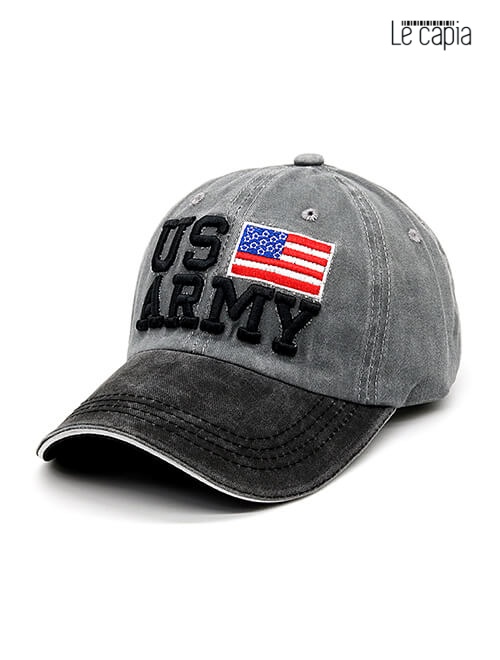 Le-capia-U.S-Army-Gray-Black-Cap-321
