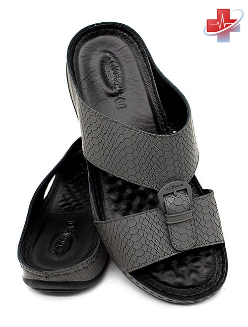 Al-Diwan-[D47]-K654-1-Medical-Gray-Black-Gents-Sandal-6