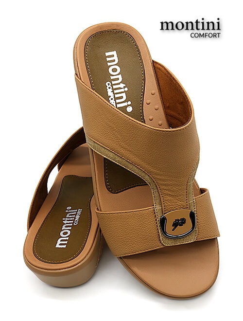 Montini M028 [C7] Full Tan Gents Sandal