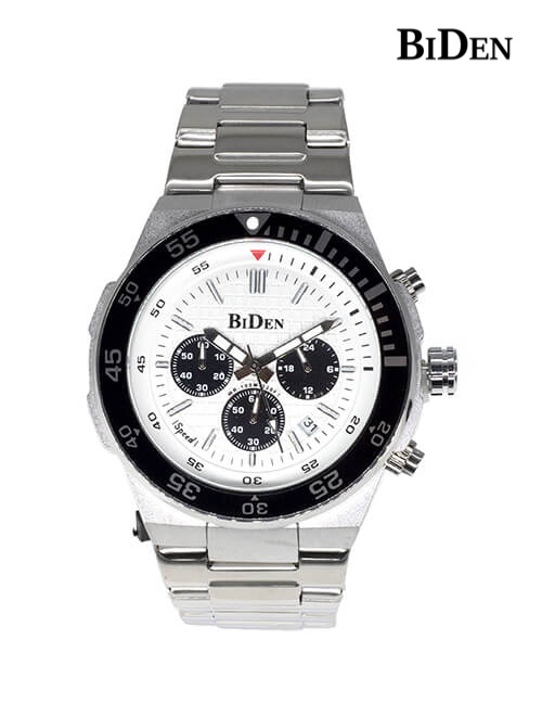 BIDEN-[BDN-X01]-Silver-Analoge-Stainless-Steel-Watch-321