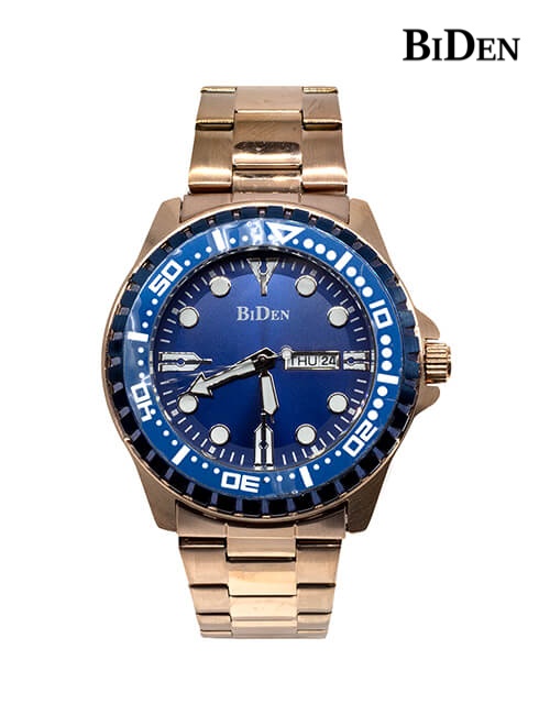 BIDEN-[BDN-X04]-Blue-Golden-Analoge-Stainless-Steel-Watch-321