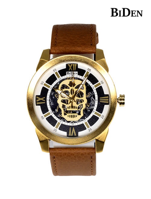 BIDEN-[BDN-Y04]-Golden-Brown-Analoge-Watch-321